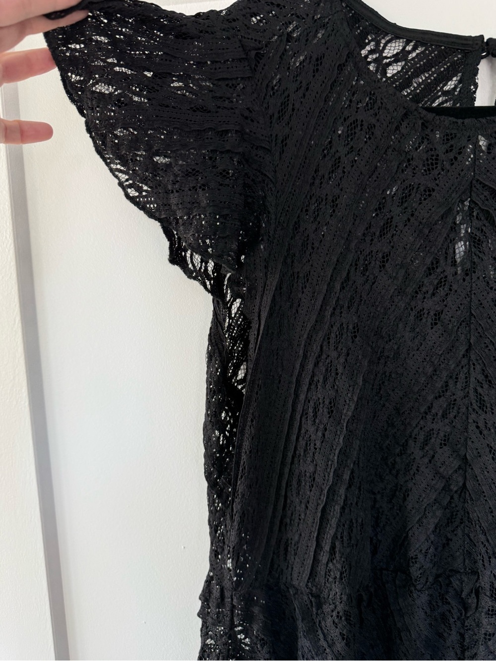 Black Lace A-Line Midi Dress - torrid size 2 - Picture 5 of 7